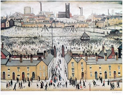 Lot 34 - After Laurence Stephen Lowry RBA, RA (1887-1976) ''Britain at Play'' Signed, with the...