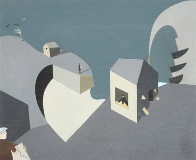 Lot 57 - Andrew Lanyon (b.1947) ''The discovery of Alfred Wallis by Ben Nicholson and Christopher Wood in St