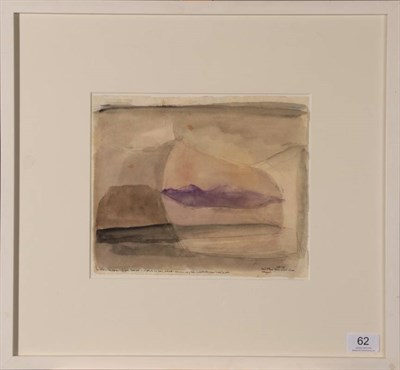 Lot 62 - Norman Adams RA (1924 - 2005) ''Sail Mhor form a hill above Ullapool'' Initialled, inscribed...