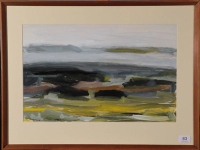 Lot 63 - Mary Lord (b.1931) ''Moorland Morning'' Signed, oil on paper, 32cm by 49cm  Provenance: Park Square
