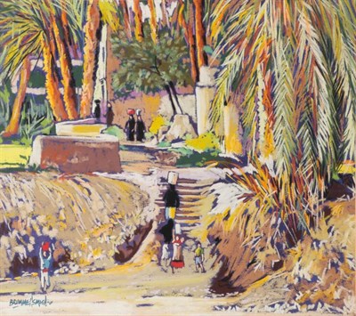 Lot 67 - Tony Brummell Smith (b.1949)  ''The Water Carriers, The Nile'' Signed, inscribed verso and...