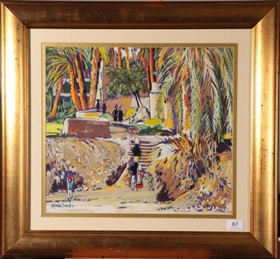 Lot 67 - Tony Brummell Smith (b.1949)  ''The Water Carriers, The Nile'' Signed, inscribed verso and...
