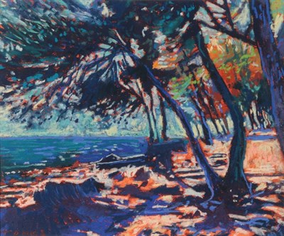 Lot 69 - Godfrey Tonks (b.1948) ''Windy Day, Aucanada'' Signed, pastel, 24cm by 29cm  Provenance: Walker...
