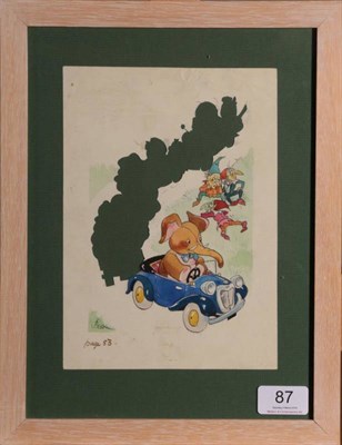 Lot 87 - Harmsen Van Der Beek (1897-1953) Dutch ''And Soon all the Cars had their Right Owners at the...