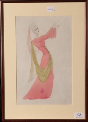 Lot 92 - Doris Zinkeisen (1898-1991) Theatre costume design Pencil and watercolour, published for...