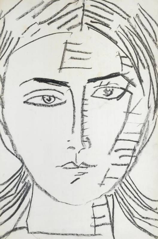 Lot 97 - Joash Woodrow (1927-2006) ''Portrait of a Young Woman'' Pencil, 76cm by 50cm  Provenance: 108...