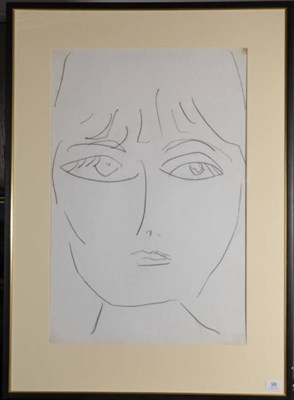 Lot 98 - Joash Woodrow (1927-2006) ''Portrait of a Girl'' Pencil, 76cm by 50cm  Provenance: 108 Fine...