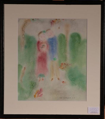Lot 100 - Dora Holzhandler (1928-2015)  Woman arranging flowers Signed and dated 2007, mixed media,...
