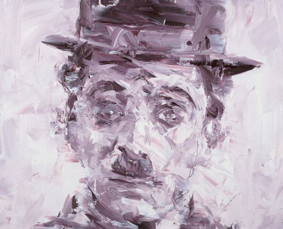 Lot 197 - Paul Wright (b.1973) ''Self Portrait as Charlie Chaplin'' Signed, inscribed and dated 2015...