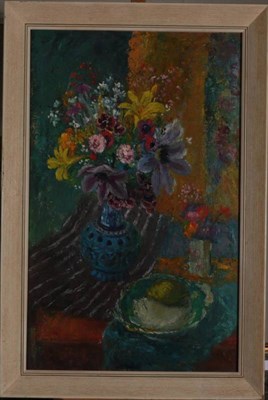 Lot 201 - Mary Armour RSA RSW RGI LLD (1902-2000) ''Lemon on a Plate'' Signed, oil on board, 81cm by 51cm...