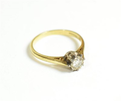 Lot 41 - An 18 carat gold solitaire diamond ring, finger size L1/2