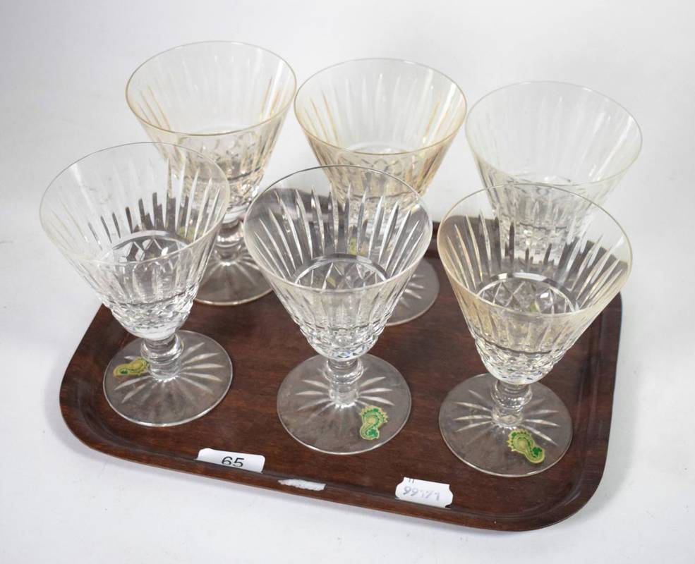Lot 65 - A set of six Waterford crystal wines
