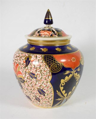 Lot 99 - Davenport Imari decorated vase and cover