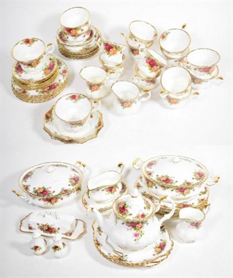 Lot 186 - A Royal Albert Old Country Roses dinner, tea and coffee service