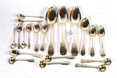 Lot 231 - A pair of silver fiddle pattern table spoons, Thomas Wallis & Jonathan Hayne, London 1815;...