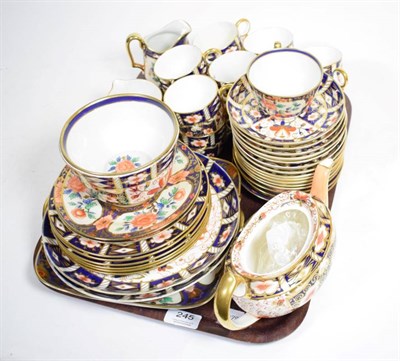 Lot 245 - An assortment of Royal Crown Derby Imari palette tea, coffee and table wares including teapot,...