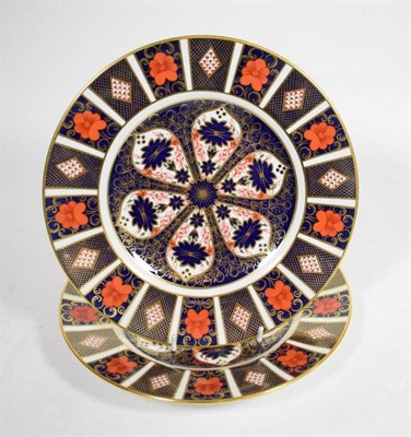 Lot 273 - Two Royal Crown Derby Imari plates (seconds)