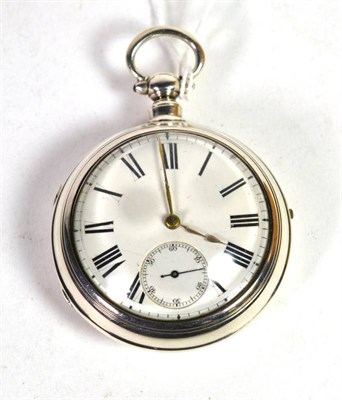 Lot 318 - A silver pair cased lever pocket watch, movement signed W Northwood, Longwaste