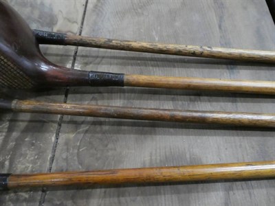 Lot 1032 - A group of early 20th century and later hickory shafted golf clubs, various makers including:...