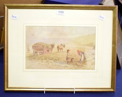 Lot 1095 - Edward C Booth (c.1821-1893) 'Seaweed', signed and dated 1893, watercolour, 20cm by 32cm