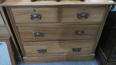 Lot 1158 - A pine four-height chest of drawers; two pine dressing tables; and a pine corner stand (4)