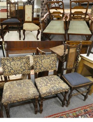 Lot 1182 - Seven early 19th century and later occasional chairs