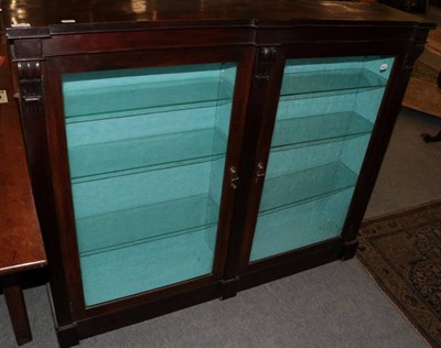 Lot 1227 - A mahogany display cabinet