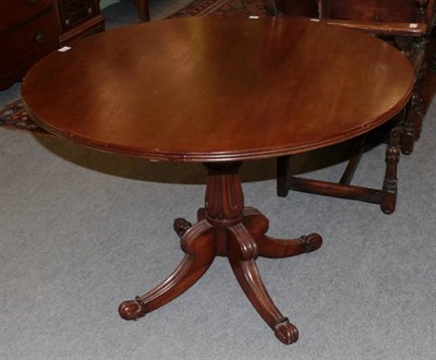 Lot 1238 - George IV mahogany flip-top circular table