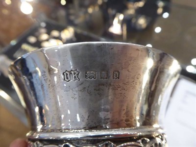 Lot 46 - Omar Ramsden: An Arts And Crafts Silver Wine Goblet, London 1919, the flared bowl with...