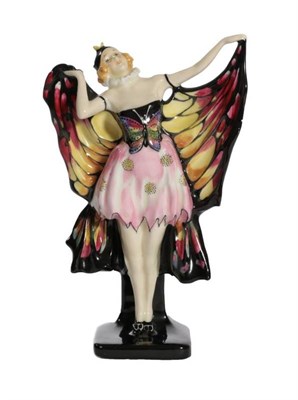 Lot 231 - A Royal Doulton Butterfly Figure, HN 719, designed by Arthur Leslie Harradine, introduced 1925,...