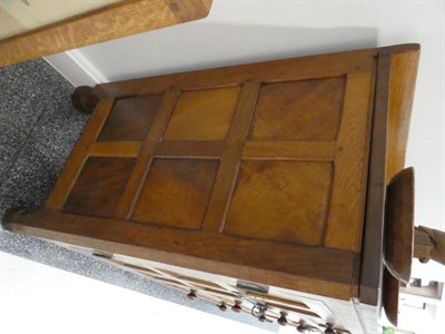 Lot 267 - Mouseman: A 1930's Robert Thompson of Kilburn Panelled English Oak 4ft 9'' Sideboard, with...