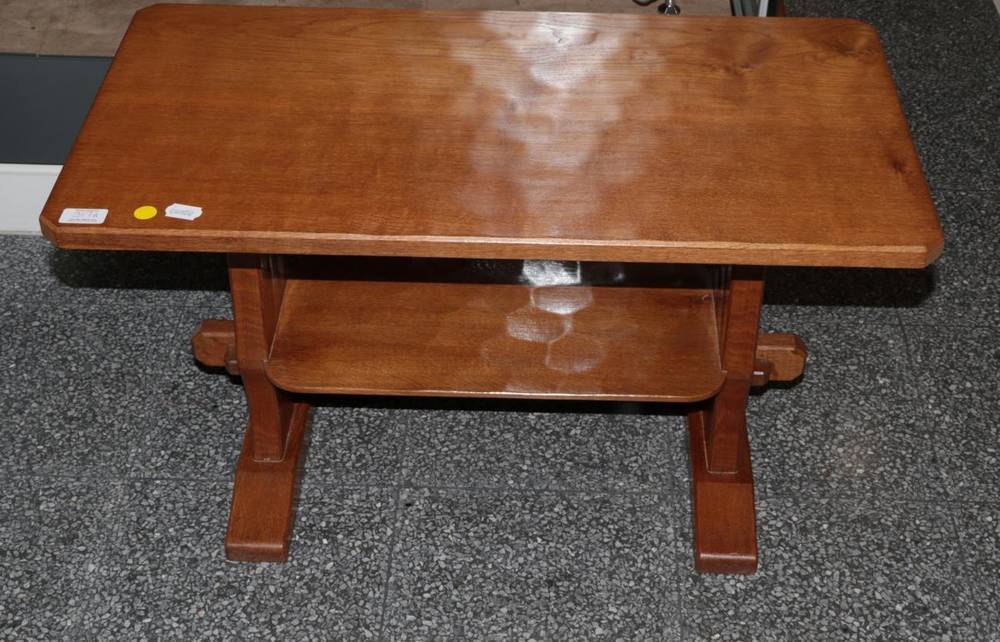Lot 317 - Acorn Industries: A G.J.Grainger and Sons of Brandsby English Oak Rectangular Coffee Table, on...