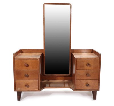 Lot 498 - Gordon Russell of Broadway: A 1930's Oak Dressing Table, with three-quarter gallery surrounding...