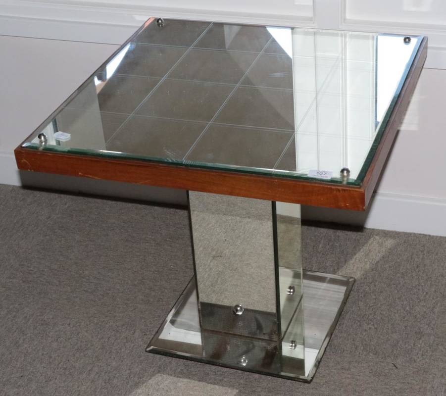 Lot 527 - A 1960/70's Glass Top Occasional Table, of