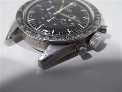 Lot 68 - A Very Rare and Early Pre-Professional Stainless Steel Chronograph Wristwatch, signed Omega, model