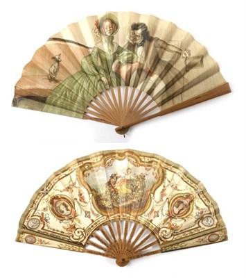 Lot 2129 - An Advertising Fan by Georges Redon. The French artist (869-1943) famous for his Art Nouveaux...