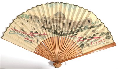 Lot 2133 - A Commemorative Fan for The Centenary (1776 To 1876) of The International Exhibition at The Art...