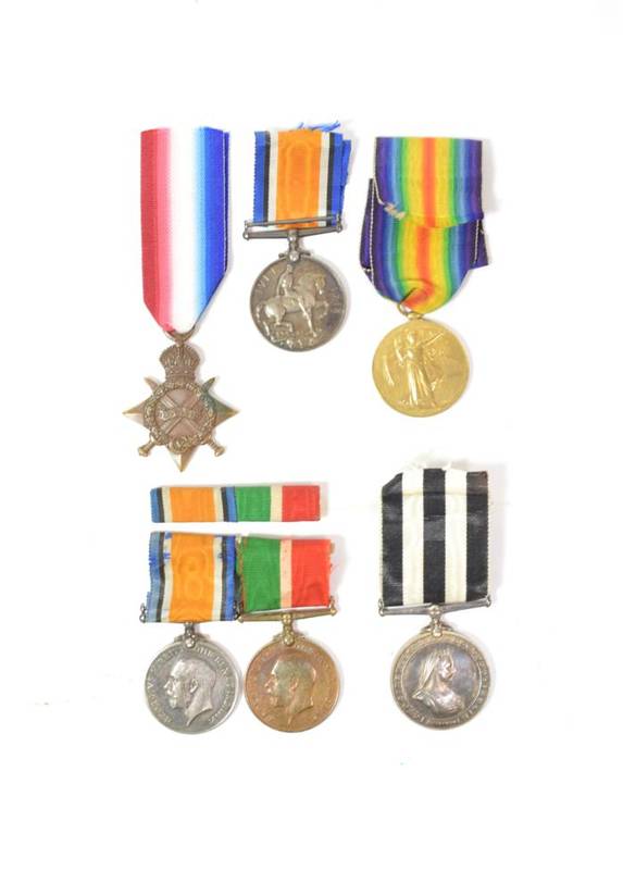 Lot 10 - A First World War Trio, comprising 1914-15 Star, British War Medal and Victory Medal, to...