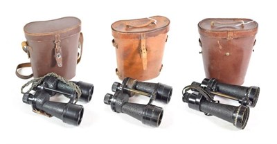 Lot 37 - A Pair of Second World War 7X Naval Binoculars, by Barr & Stroud, model CF41, stamped with...
