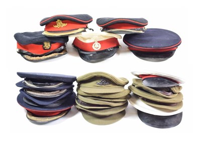 Lot 73 - A Collection of Eleven British Army Officer's No.1 Service Caps, including one to a Brigadier,...