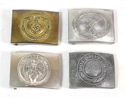 Lot 89 - A German Third Reich Hitler Youth Belt Buckle, in chromium plated steel, with separately...