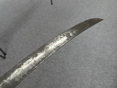 Lot 113 - A George III Grenadier Officer's Sword, the 85 cm, curved, single edge blade with single broad...