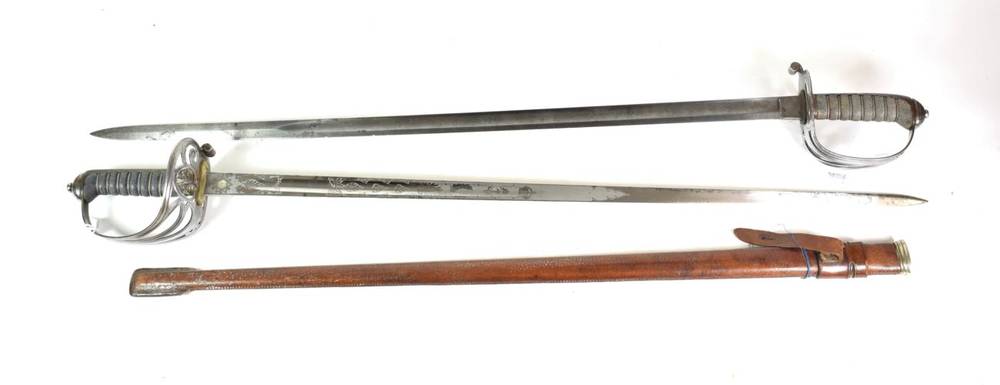 Lot 115 - A George V 1854 Pattern Sword to an Officer of the Welsh Guards, the 82.5cm single edge steel blade