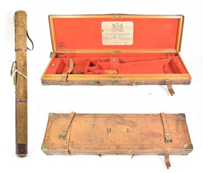 Lot 186 - A 19th Century Oak-Lined and Brass-Bound Leather Shotgun Case, by James Woodward & Sons, 64,...