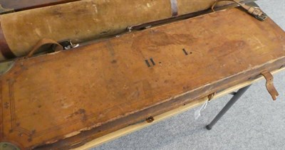 Lot 186 - A 19th Century Oak-Lined and Brass-Bound Leather Shotgun Case, by James Woodward & Sons, 64,...