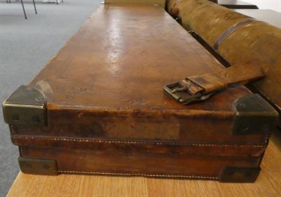 Lot 186 - A 19th Century Oak-Lined and Brass-Bound Leather Shotgun Case, by James Woodward & Sons, 64,...