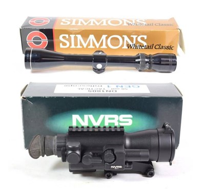 Lot 194 - A Yukon Optics Night Vision Riflescope, with manual and fitting bar, original box, together...