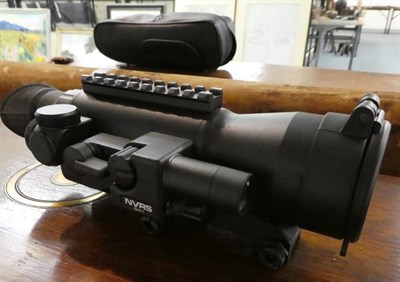 Lot 194 - A Yukon Optics Night Vision Riflescope, with manual and fitting bar, original box, together...