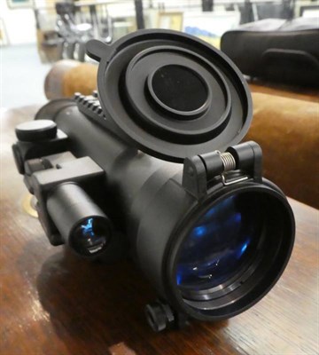 Lot 194 - A Yukon Optics Night Vision Riflescope, with manual and fitting bar, original box, together...