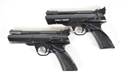 Lot 204 - PURCHASER MUST BE 18 YEARS OF AGE OR OVER Two Webley Tempest .22 Calibre Air Pistols, each with...